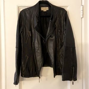 Michael Kors motorcycle jacket genuine leather